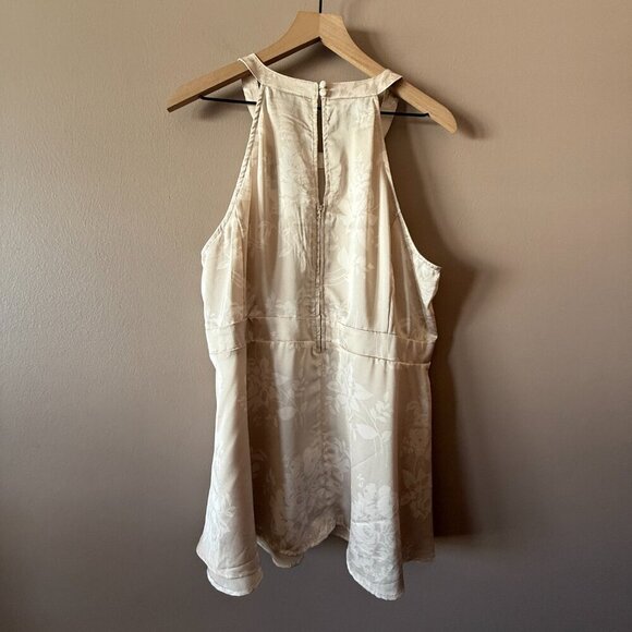 Women's Plus 2 NWT Torrid Peplum Georgette Goddess Neck Tank - Picture 6 of 11